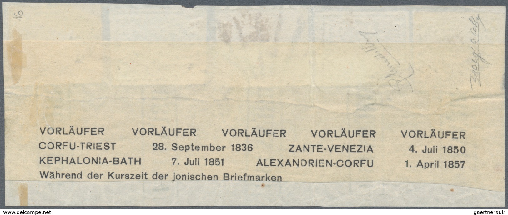 01800 Österreich: 1850: 1 - 9 Kr. Die 5 Werte Der Ersten Ausgabe Auf Naturbelassenem, Unterklebtem Aktenst - Unused Stamps