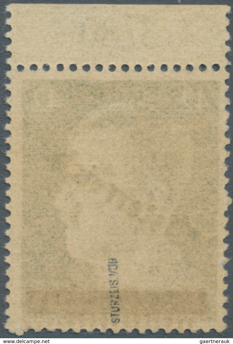 01856 Österreich: 1945, NICHT VERAUSGABTE 42 Pf Smaragdgrün I. Wiener Aushilfsausgabe Mit Teilweisem Probe - Unused Stamps