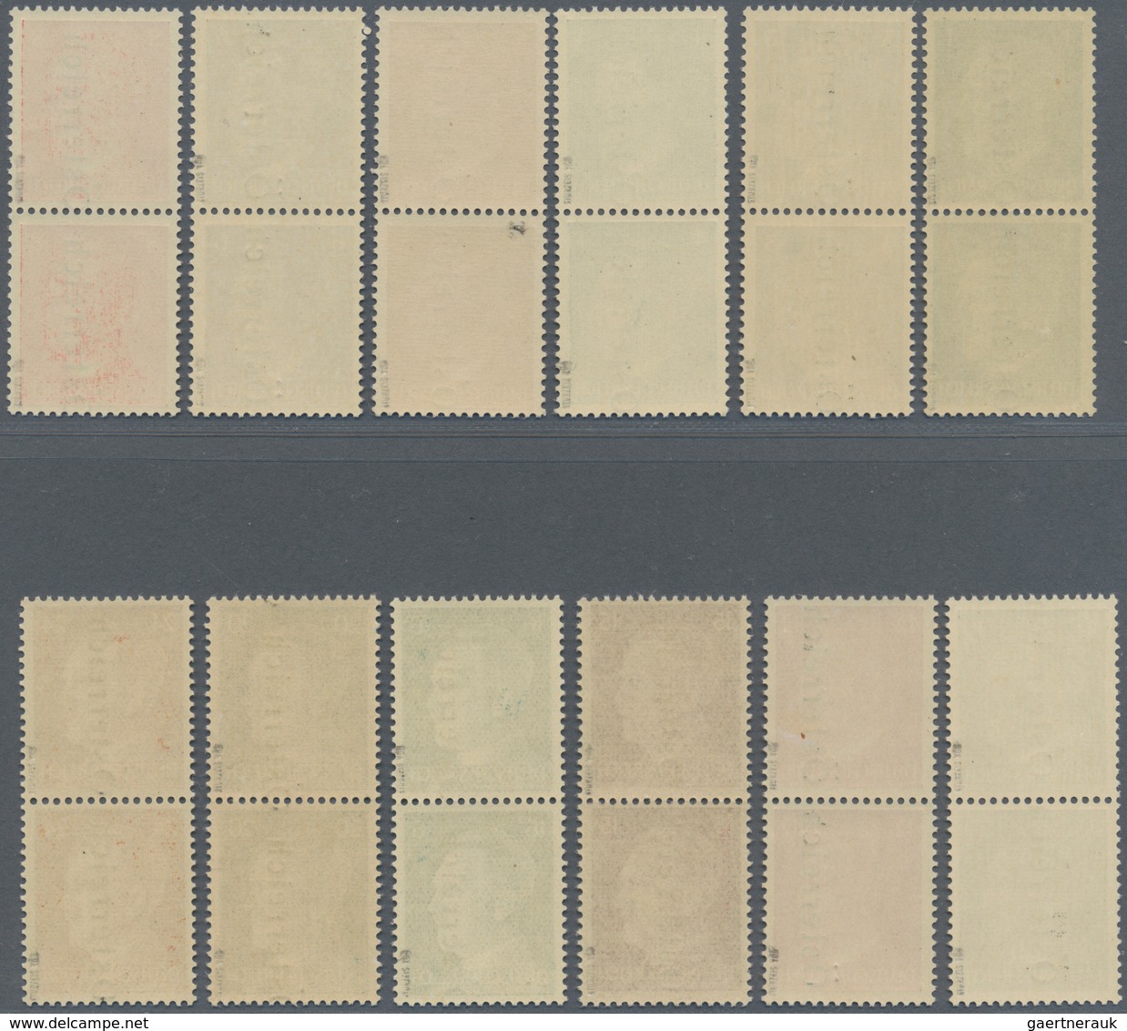 01861 Österreich - Lokalausgaben 1945 - Leibnitz: 1945, 1 Pfg. Bis 24 Pfg., 12 Werte "Normalsatz" Je In Ty - Autres & Non Classés