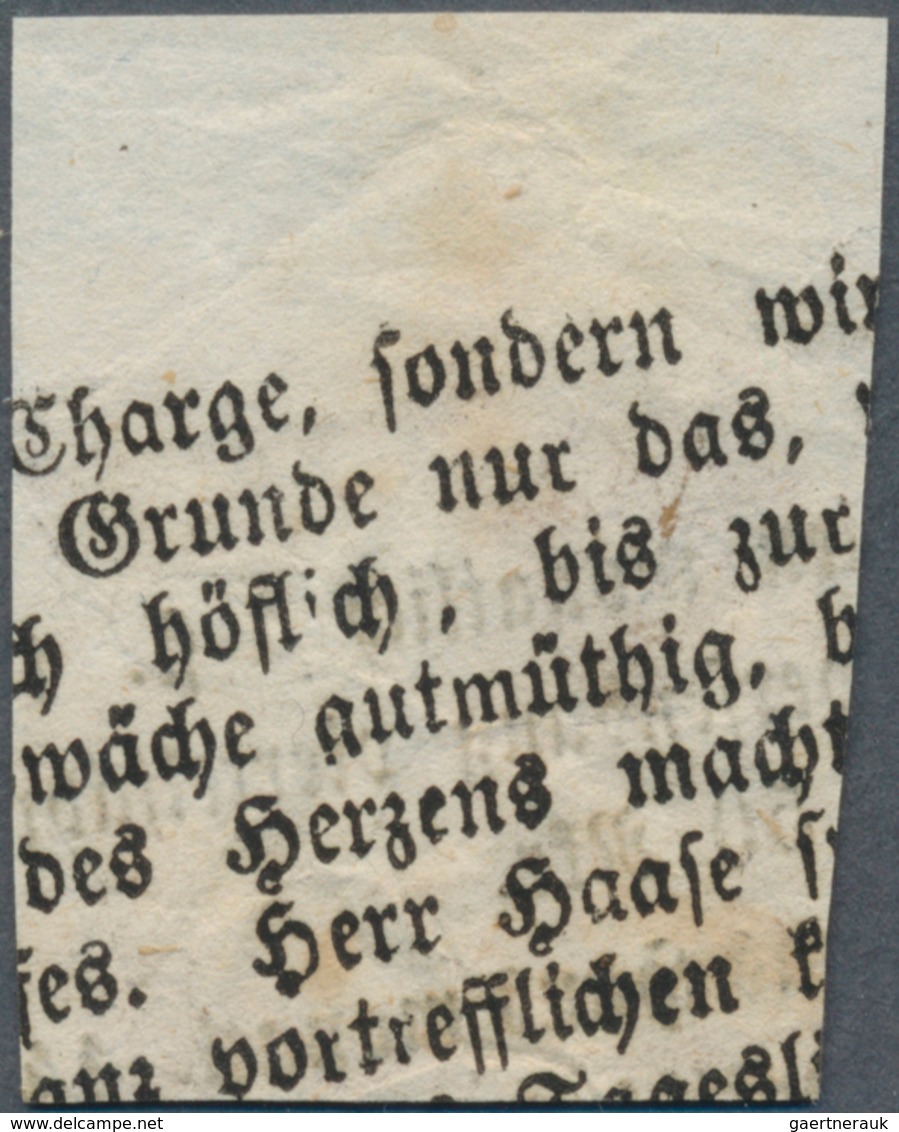 01902 Österreich - Lombardei Und Venetien - Zeitungsstempelmarken: 1858 Zeitungsstempelmarke 1 Kr. Schwarz - Lombardije-Venetië