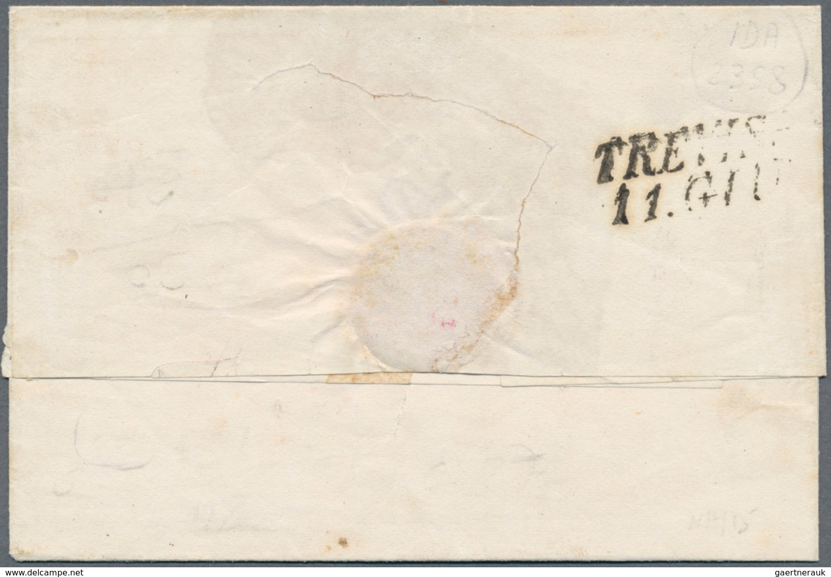 01905 Österreich - Lombardei Und Venetien - Stempel: 1850: LEGNANO 10 GIU (1850), In BLAU Auf 30 C Erstdru - Lombardy-Venetia