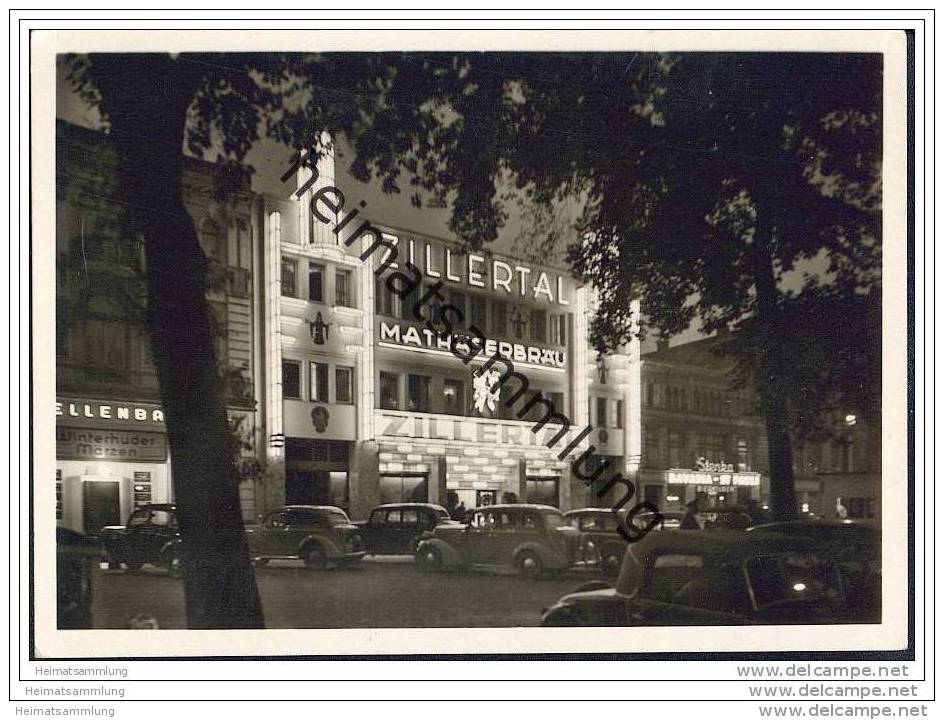 Hamburg - St. Pauli - Zillertal Bei Nacht - Foto-AK Grossformat - Mitte