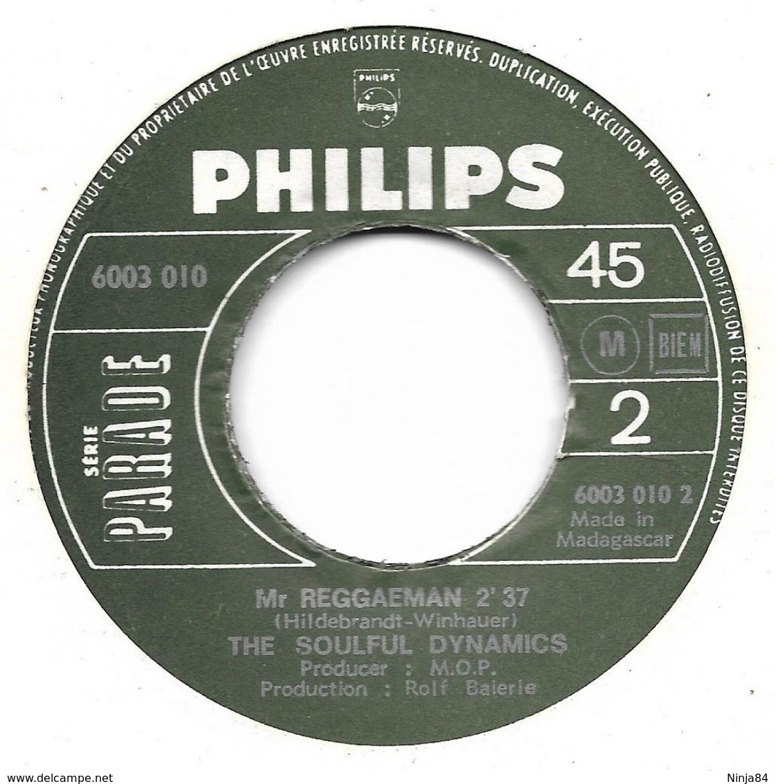 SP 45 RPM (7")  The Soulful Dynamics  "  Annabella  "  Madagascar - Reggae