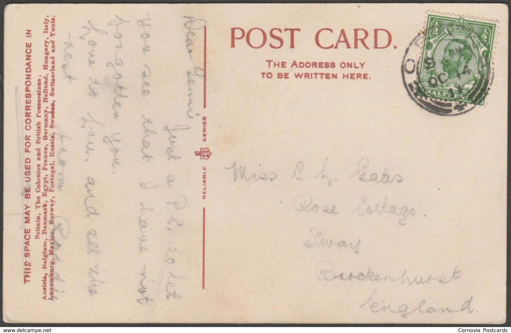 The Bridge, Connell Ferry, Argyllshire, 1911 - Reliable Series Postcard - Argyllshire