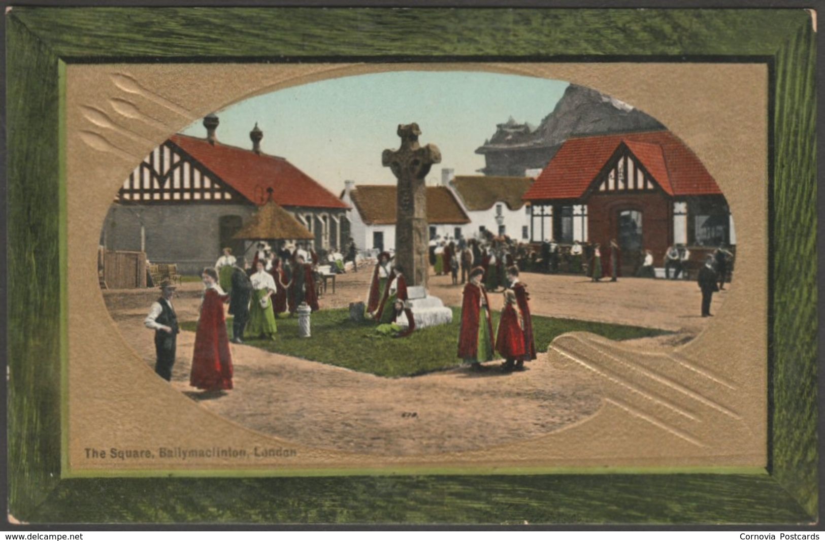 The Square, Ballymaclinton, Imperial International Exhibition, London, 1909 - Valentine's Postcard - Exhibitions