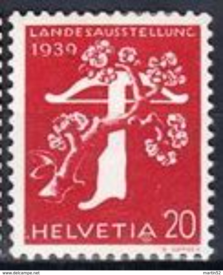 Schweiz Suisse 1939: RM MIT NUMMER O5035 LANDESAUSSTELLUNG Zu 230yR.01 Mi 346yR * MLH (Zu CHF 30.00 - 50%) - Franqueo