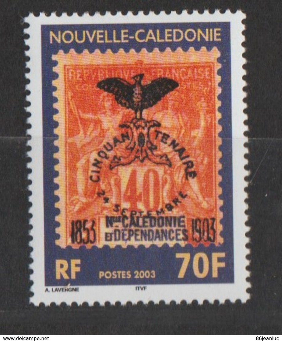 Nouvelle Calédonie 2003 : N° 889 - "centenaire Du Premier Cagou Sur Timbre"   - Neufs ** - - Unused Stamps