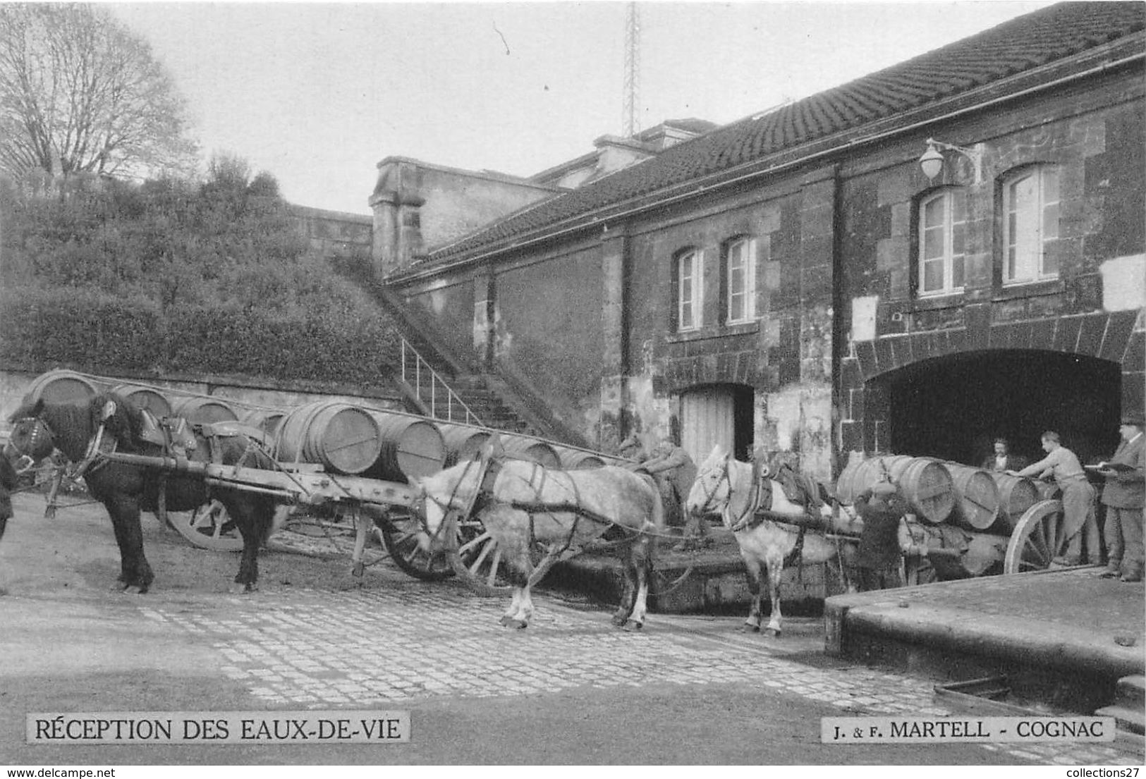 16-COGNAC- J.ET F MARTELL COGNAC- RECEPTIONS DES EAUX-DE-VIE - Cognac