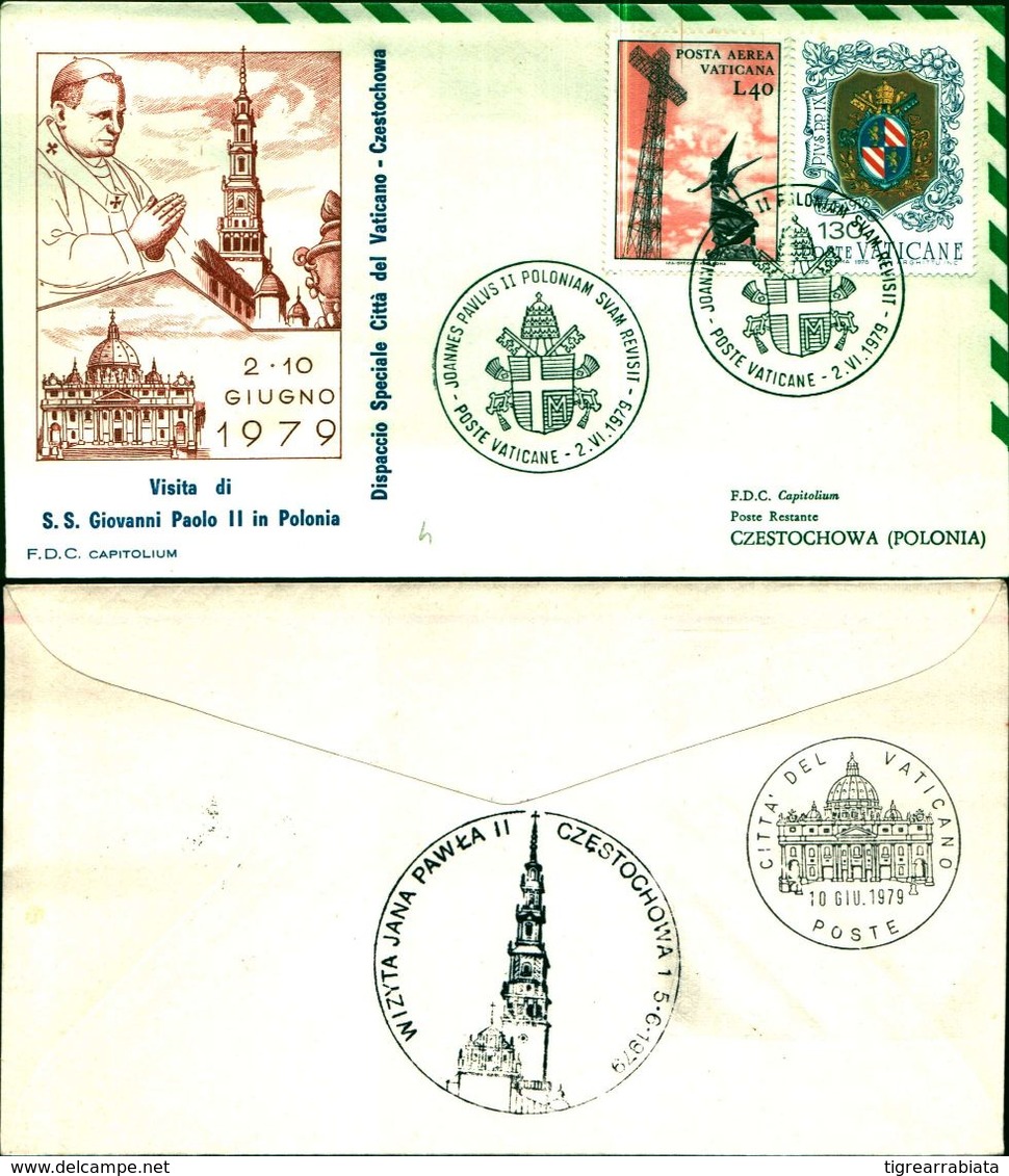 8392A) F.D.C. GIOVANNI PAOLO II IN VISITA IN POLONIA 06-79 - FDC