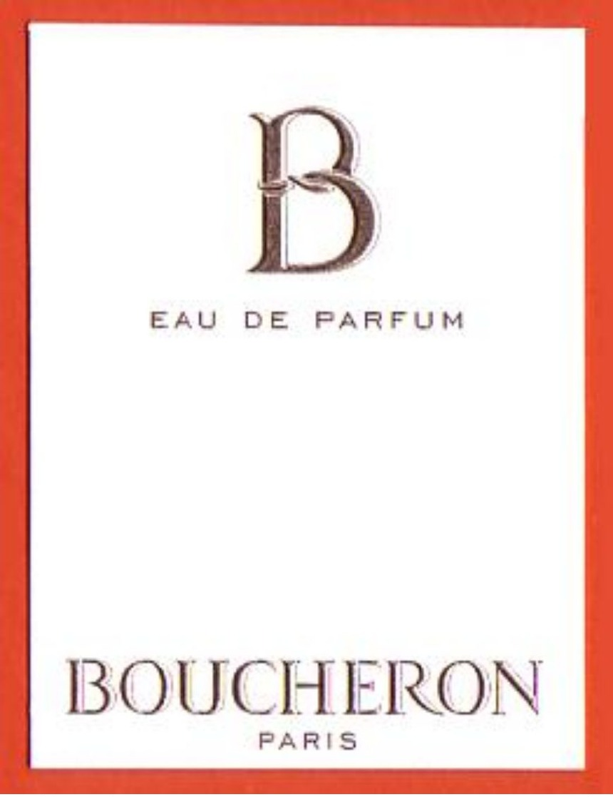 CARTE  BOUCHERON - "B" - Modernes (à Partir De 1961)