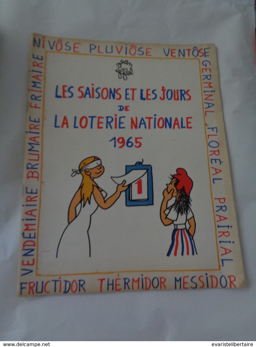 Les Saisons Et Les Jours De La Loterie Nationale 1965 - Altri & Non Classificati