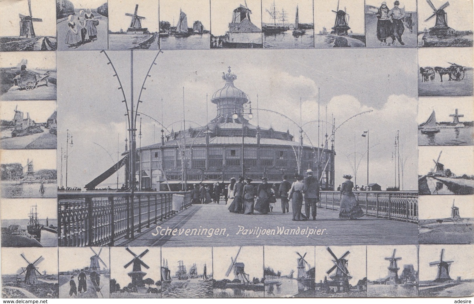 SCHEVENINGEN Paviljoen Wandelpier, Karte Gel.1907 Nach Odenburg, Seltene Schöne Karte, Gute Erhaltung - Scheveningen