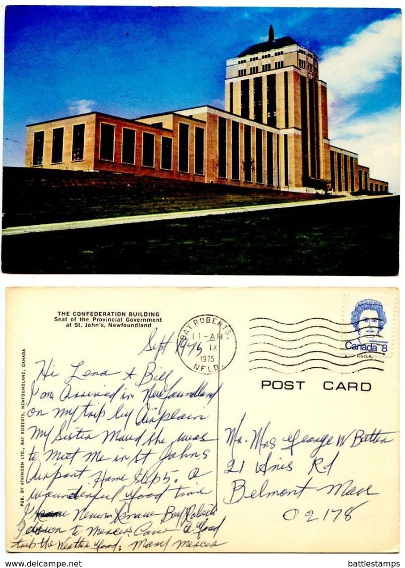 Canada 1975 Postcard  Confederation Building - St. John’s, Newfoundland - St. John's