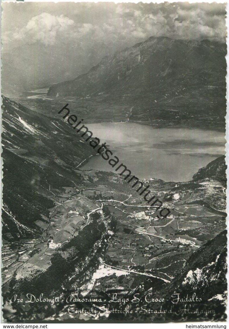 Lago Di Santa Croce - Fadalto - Edizione Giulio Marino Vittorio Veneto 50er Jahre - Sonstige & Ohne Zuordnung