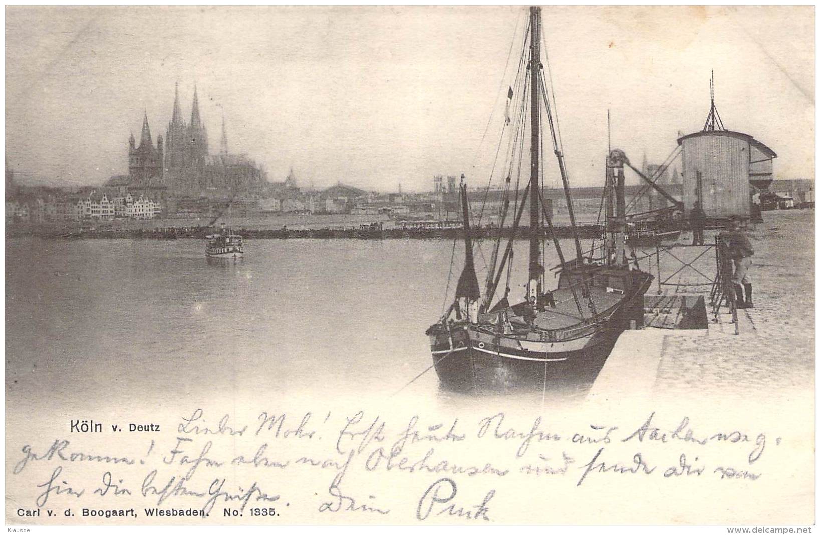 Cöln Von Deutz Schiffe 1902 - Koeln