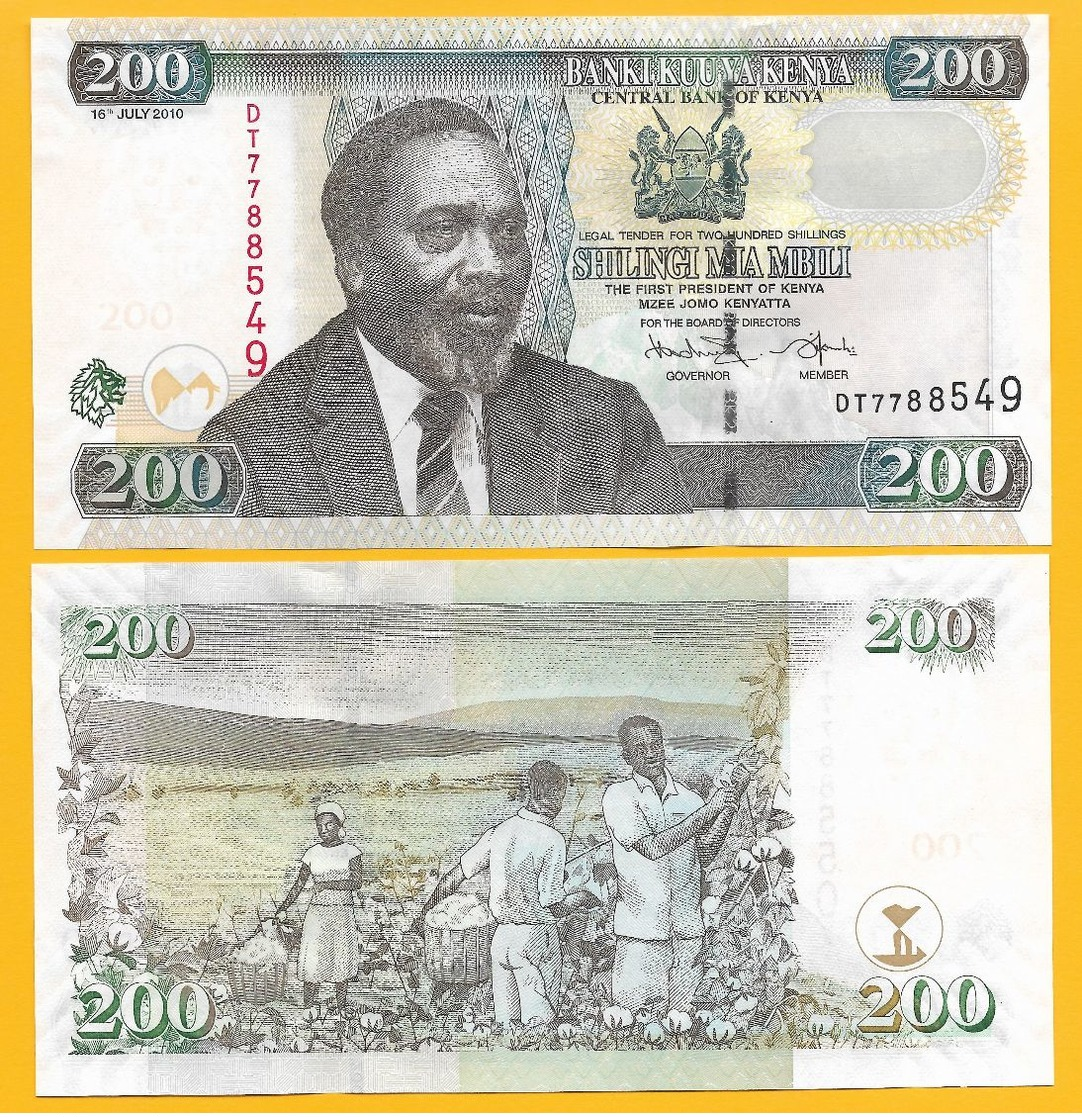 Kenya 200 Shillings P-49e 2010 UNC - Kenia