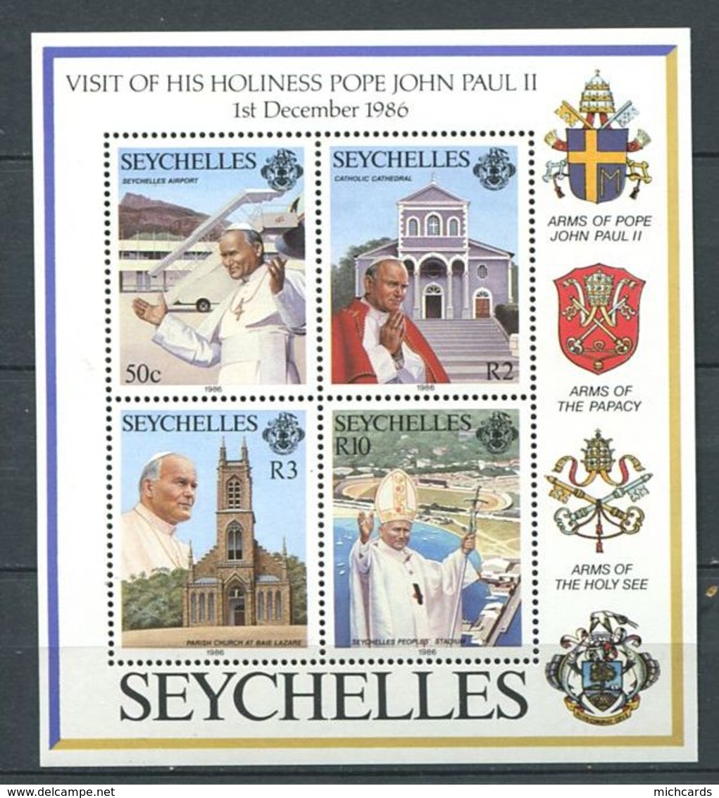 234 SEYCHELLES 1986 - Yvert BF 30 - Pape Armoirie Blason - Neuf ** (MNH) Sans Trace De Charniere - Seychelles (1976-...)