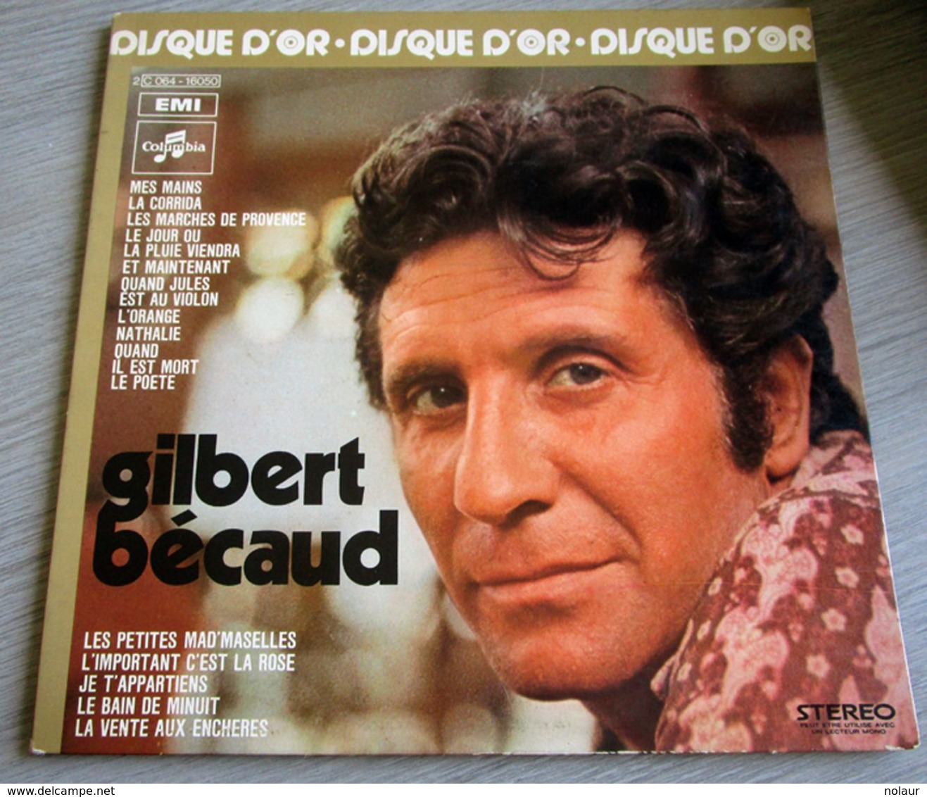 Gilbert Bécaud - Disque D'Or - Autres - Musique Française