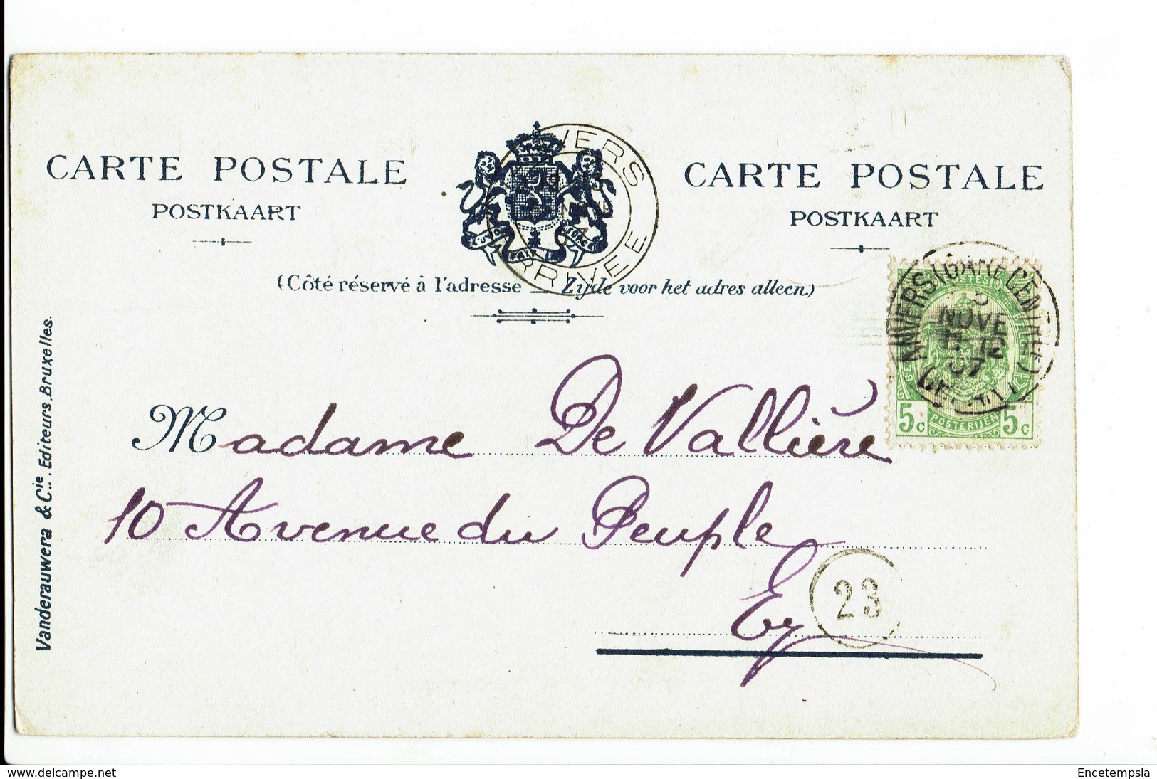 CPA - Carte Postale - Belgique - Bruxelles - Palais Royal - La Grande Galerie 1907  S1267 - Monuments, édifices