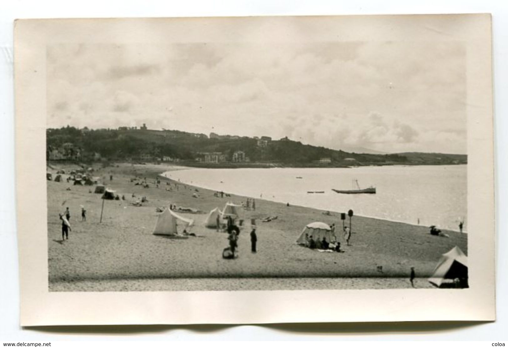 Deux Photographies Privées Plage De Saint Jean De Luz - Lieux