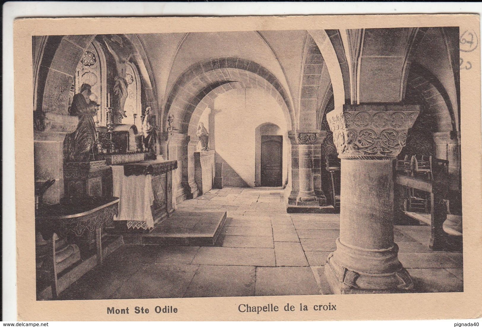 Cp , 67 , LE MONT SAINTE-ODILE , Chapelle De La Croix - Sainte Odile