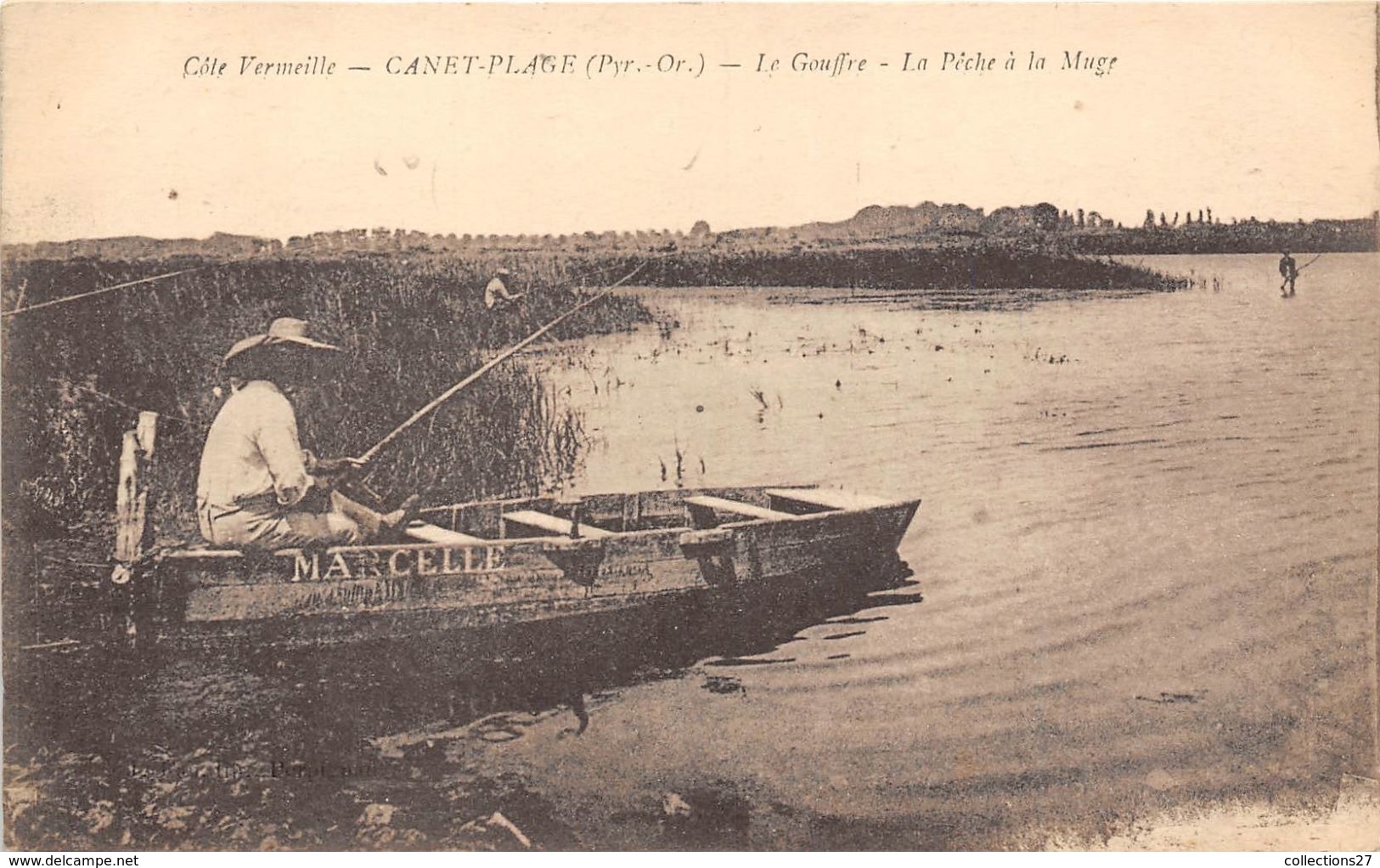 66-CANET-PLAGE- LE GOUFFRE- LA PÊCHE A LA MUGE - Canet Plage