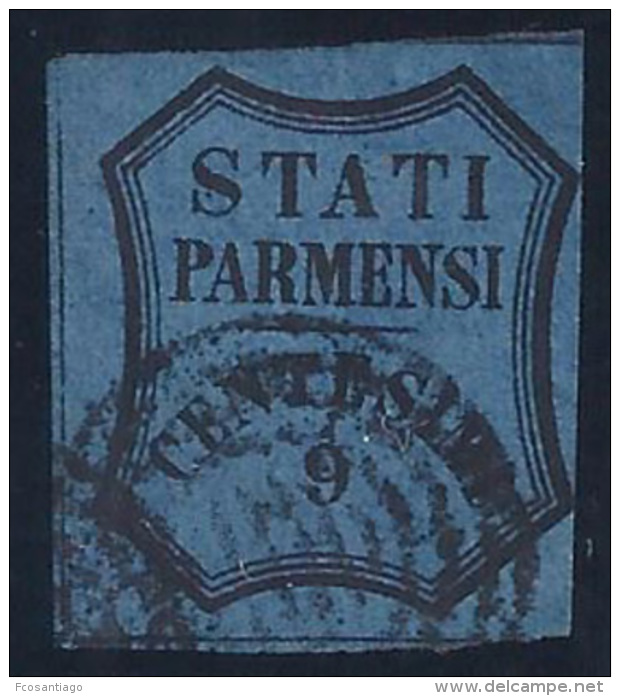 ITALIA 1853/57 - Yvert #2 Gobierno Provisorio - VFU - Parme