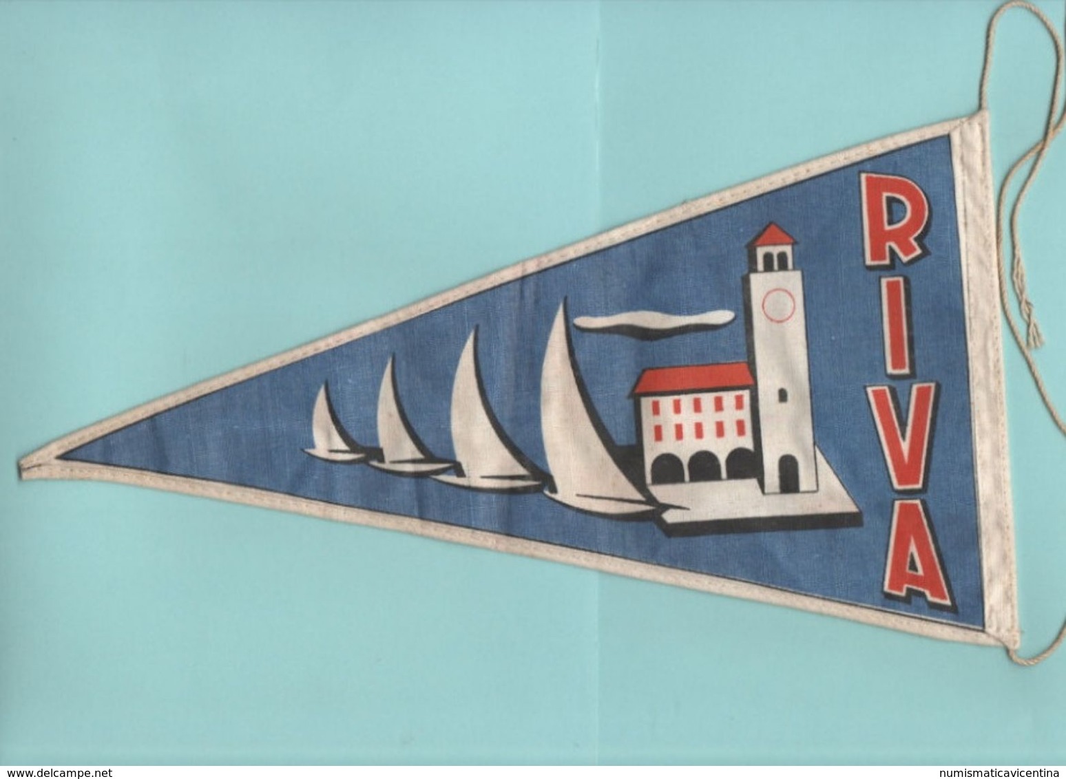 Riva Del Garda Gagliardetti Fanions Pennants  Gagliardetto Anni 60 - Autres & Non Classés