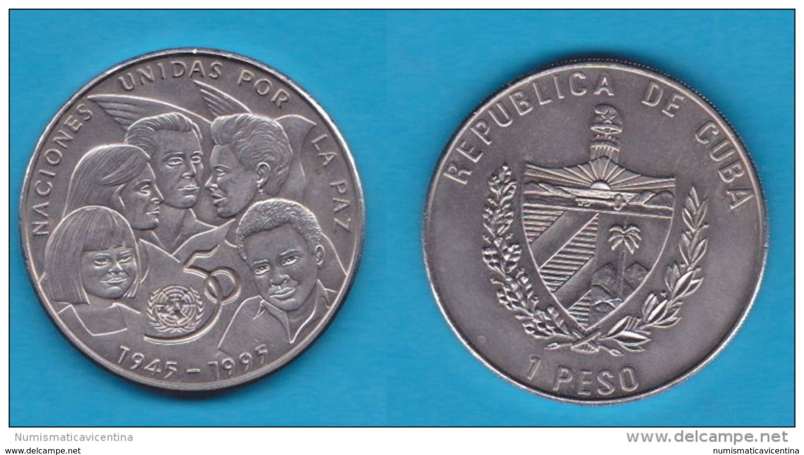 Cuba Un Peso 1995 ONU - Cuba