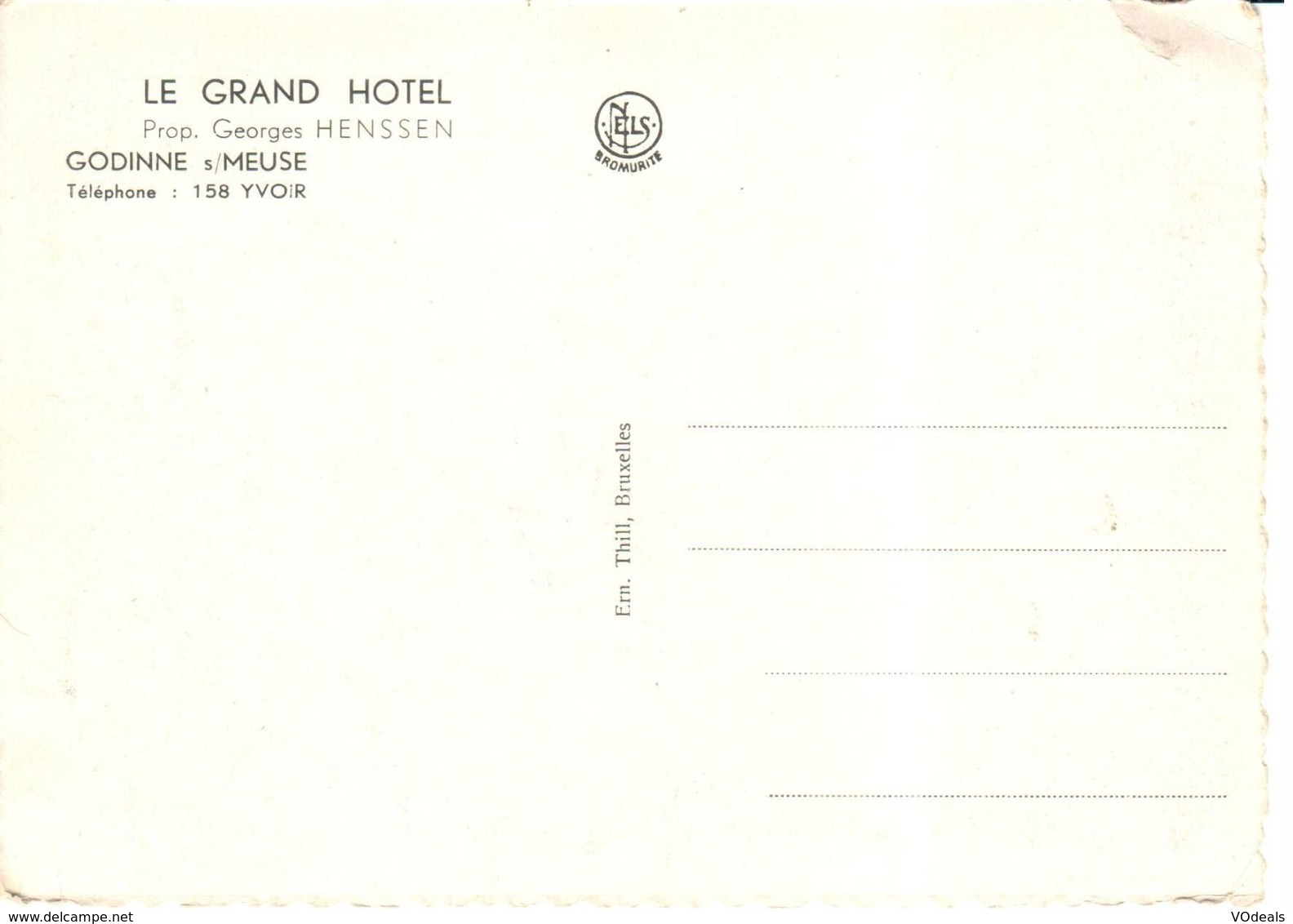 Yvoir - CP - Le Grand Hotel - Godinne Sur Meuse - Yvoir