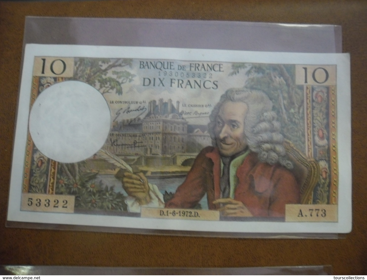 10 FRANCS VOLTAIRE Alphabet Recherché A.773 à Double Date Du 01/06/1972 En SUP à SPL Numéro à Suivre ! @ Billet Français - 10 F 1963-1973 ''Voltaire''