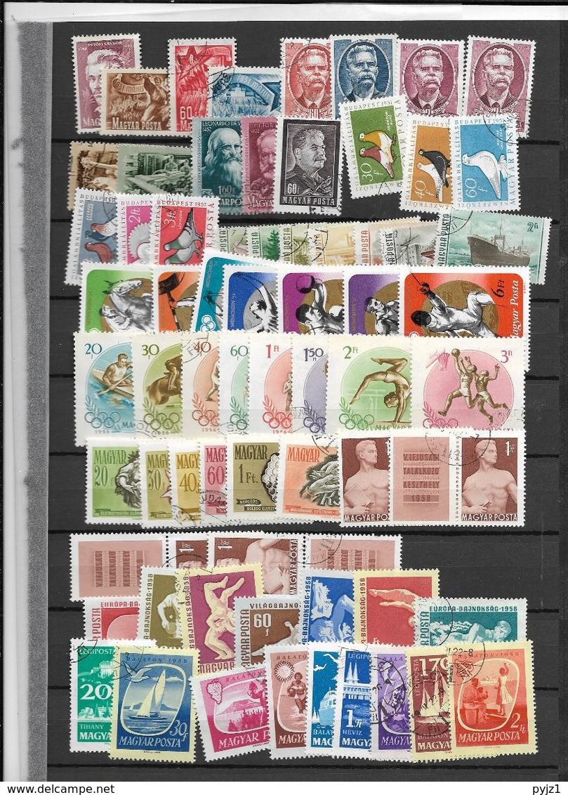 Hungary, modern, mostly complete sets (10 scans)