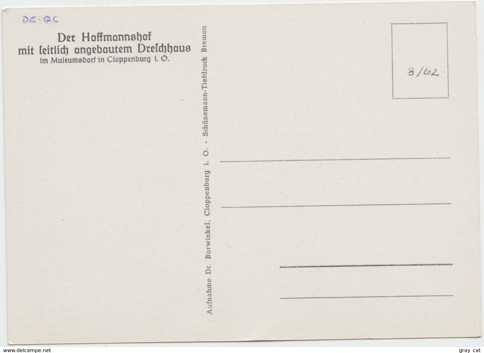 Der Hoffmannshof Mit Zeitlich Angebautem Dreschhaus, Im Museumsdorf In Cloppenburg Postcard [21359] - Cloppenburg