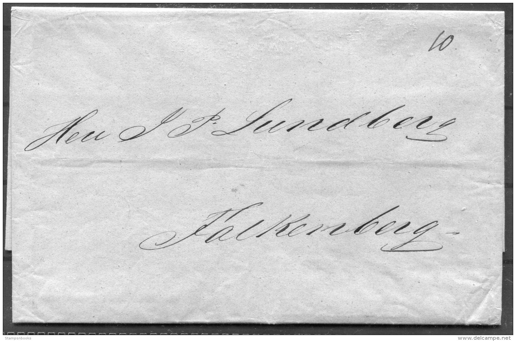 1845 Sweden Goteborg Entire - Falkenberg. - Prefilatelia