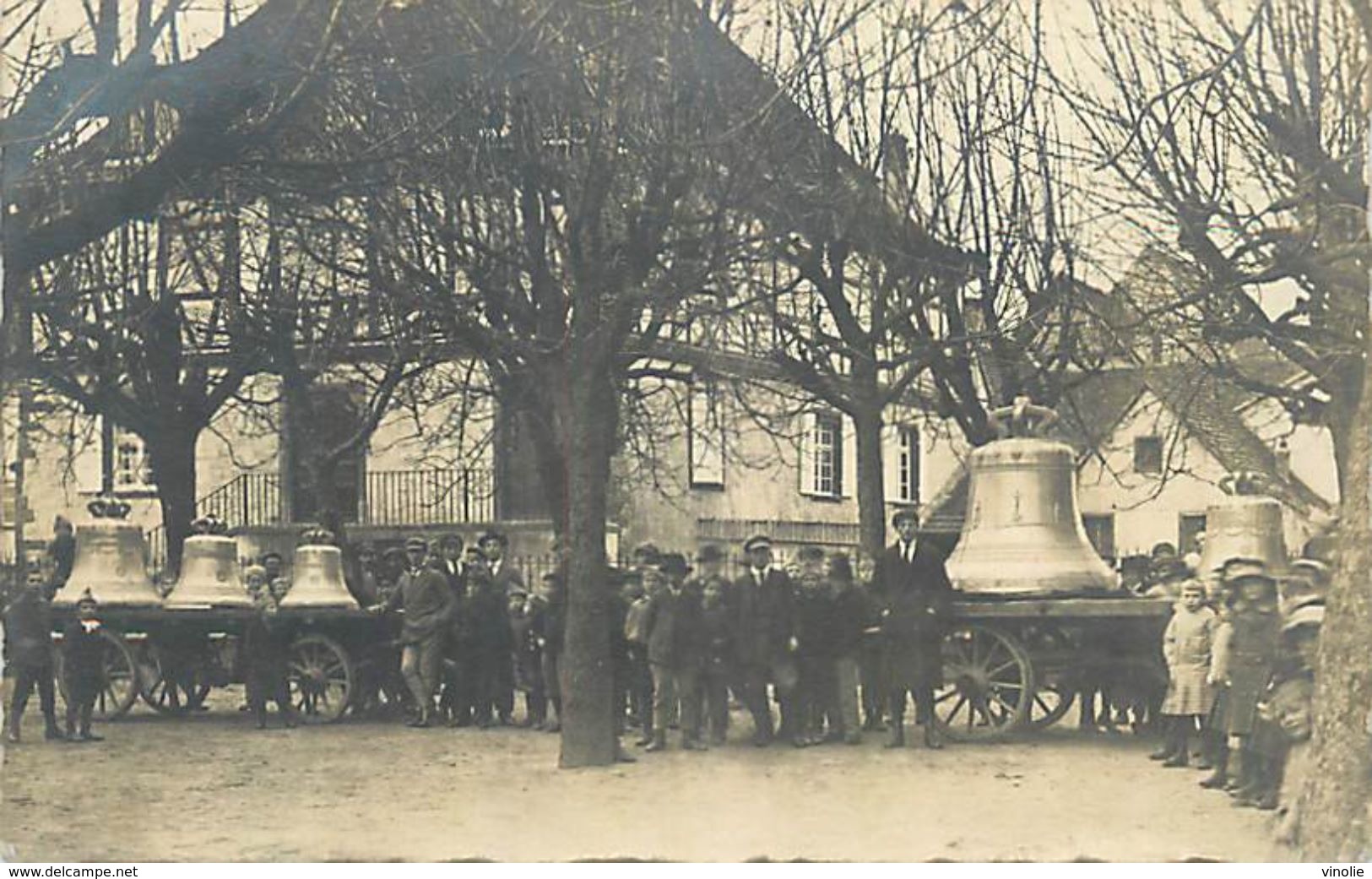 D-18-882 : ARRIVEE DES CLOCHES EN ALSACE. CARTE PHOTO. WINTZENHEIM - Wintzenheim