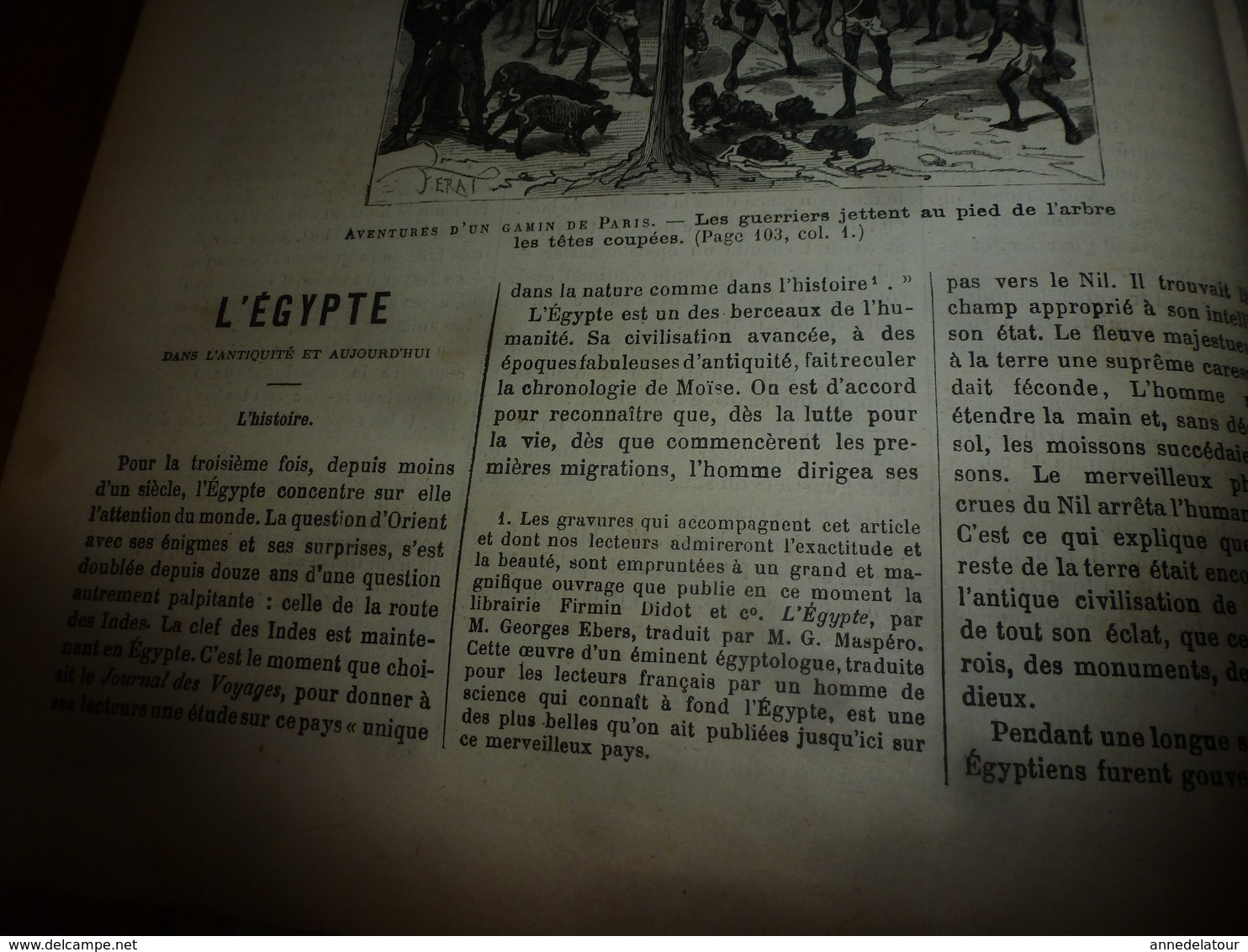 1882 JdV :Assassinat du roi Radama à Madagascar; Egypte et Muezzin d'Alexandrie (gravure); Pêche des perles à Ceylan;etc