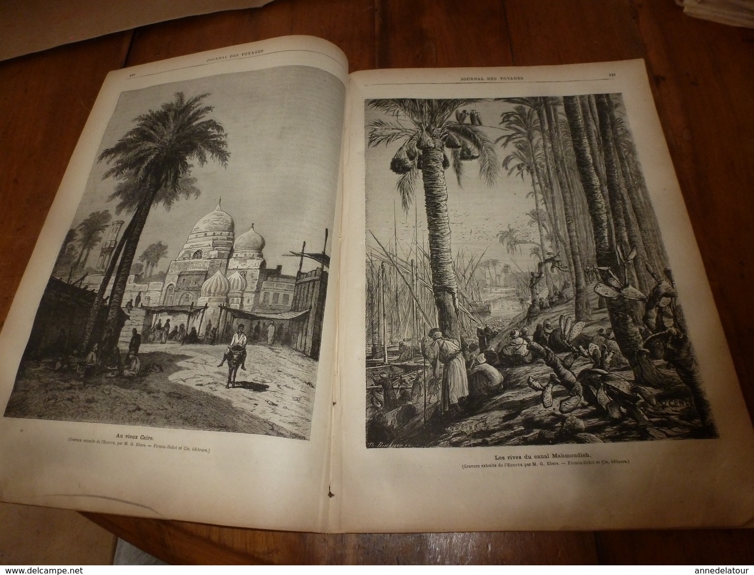 1882 JdV : Chasse Au Tigre Dans L'Inde ; EGYPTE , Le Caire ; Rives Du Canal Mahmoudieh ; Etc - 1850 - 1899