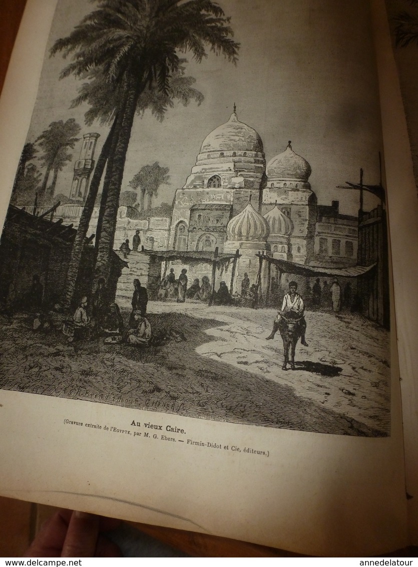 1882 JdV : Chasse Au Tigre Dans L'Inde ; EGYPTE , Le Caire ; Rives Du Canal Mahmoudieh ; Etc - 1850 - 1899