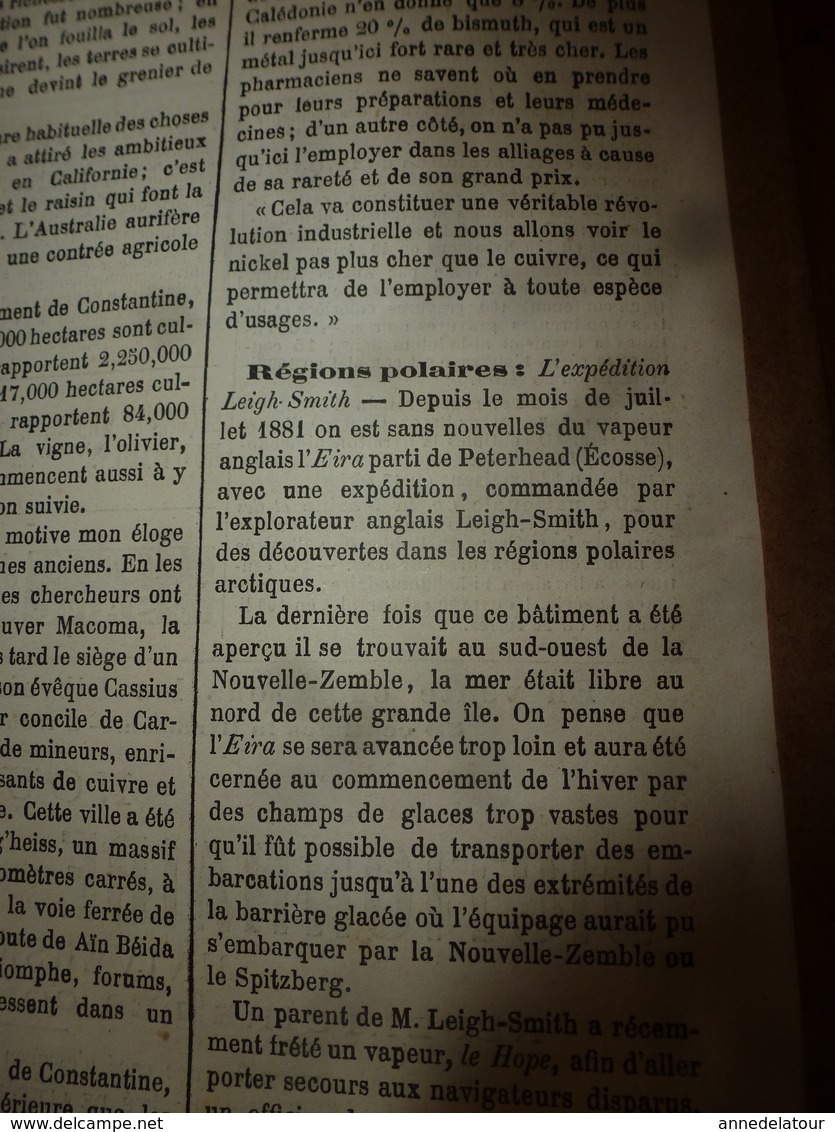 1882 JdV : Chasse au tigre dans l'Inde ; EGYPTE , Le Caire ; Rives du canal Mahmoudieh ; etc