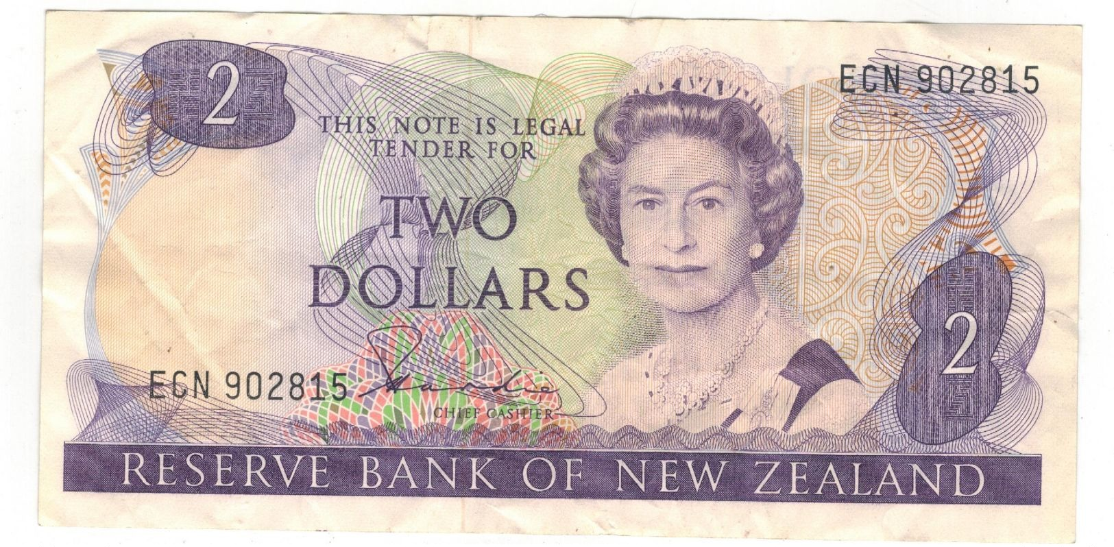 New Zealand 2 Dollars, VF. See Scan - New Zealand