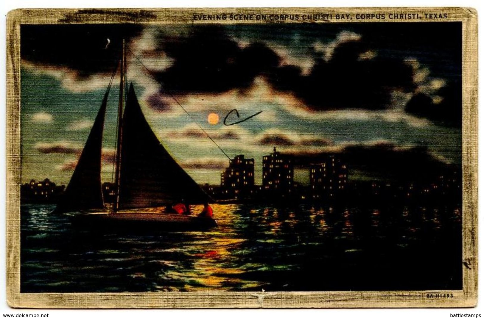 United States Vintage Postcard Corpus Christi Bay - Corpus Christi, Texas - Corpus Christi