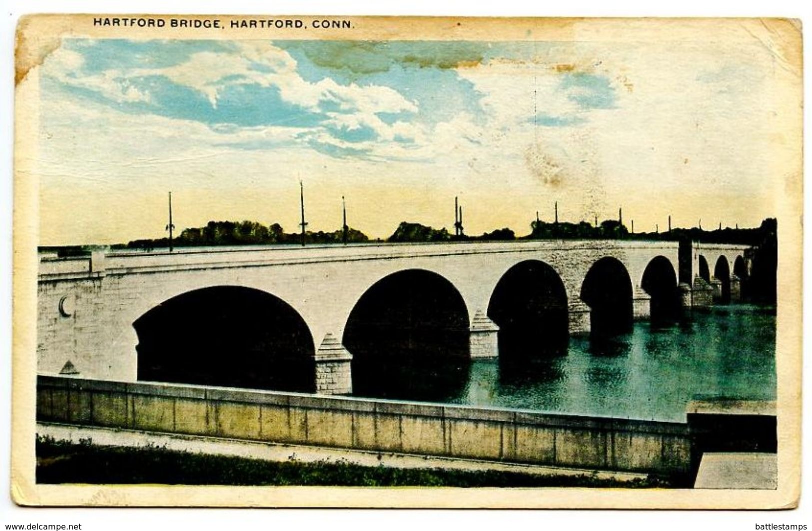 United States 1920 Postcard Hartford Bridge - Hartford, Connecticut - Hartford