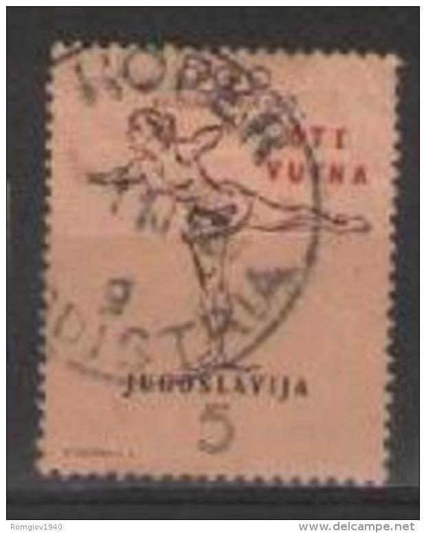 TRIESTE ZONA B - 1952 OLIMPIADE DI HELSINKI SASS. 56 USATO VF - Afgestempeld