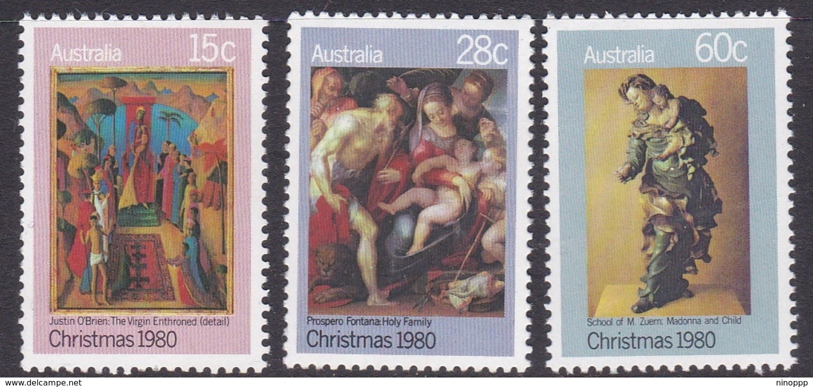 Australia ASC 781-783 1980 Christmas, Mint Never Hinged - Mint Stamps