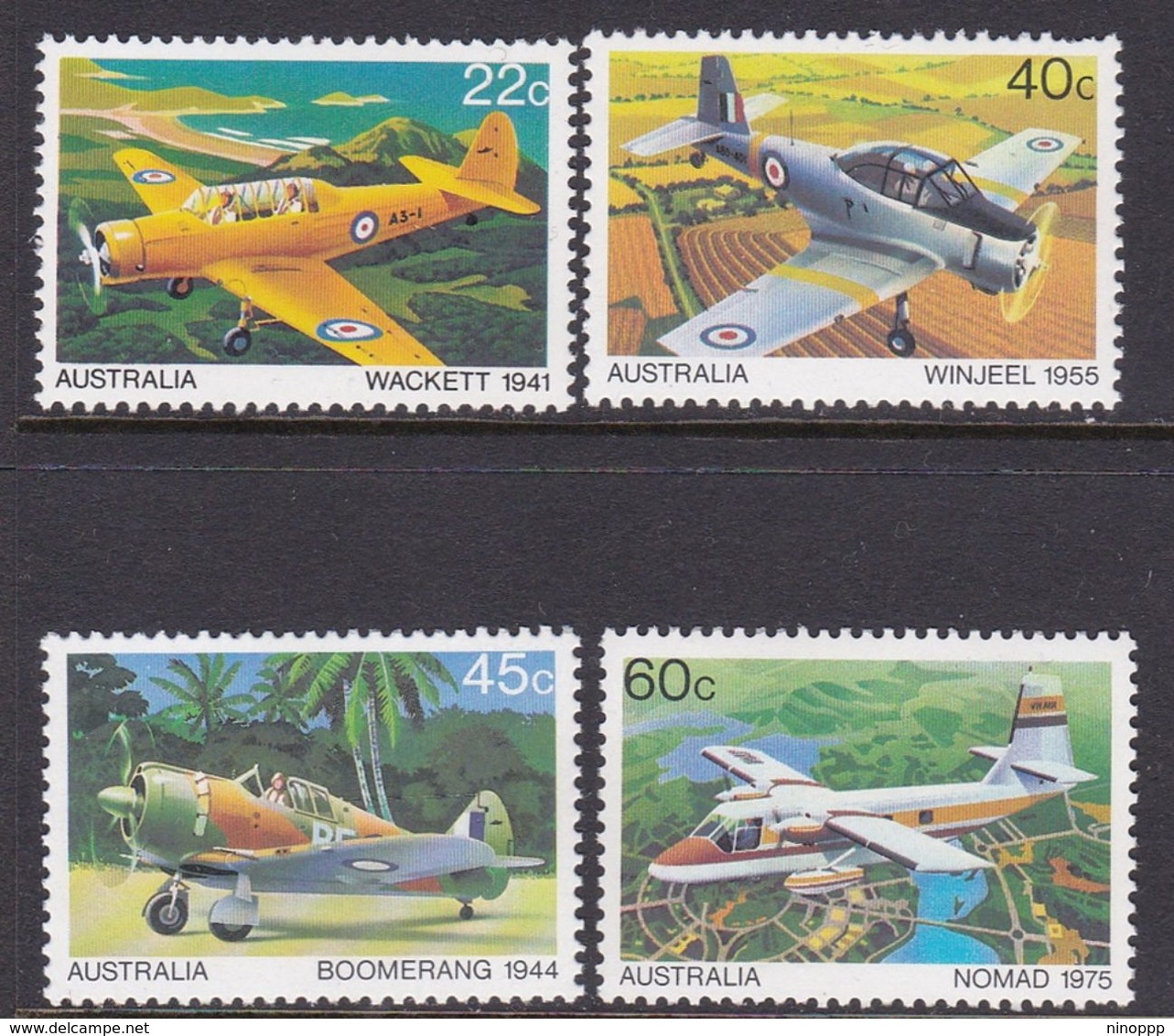 Australia ASC 785-788 1988 Aircrafts, Mint Never Hinged - Mint Stamps