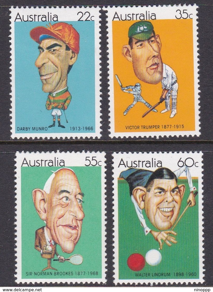 Australia ASC 790-793 1981 Sporting Personalities, Mint Never Hinged - Mint Stamps