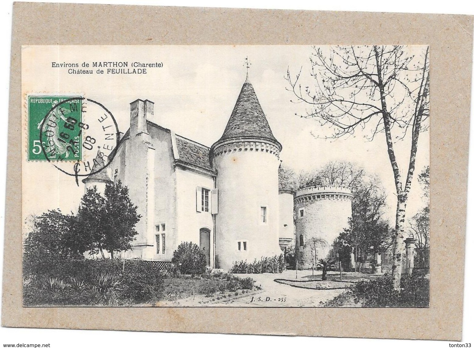 DEPT 16 - Environs De MARTHON - Chateau De FEUILLADE - LYO1/SAL - - Autres & Non Classés