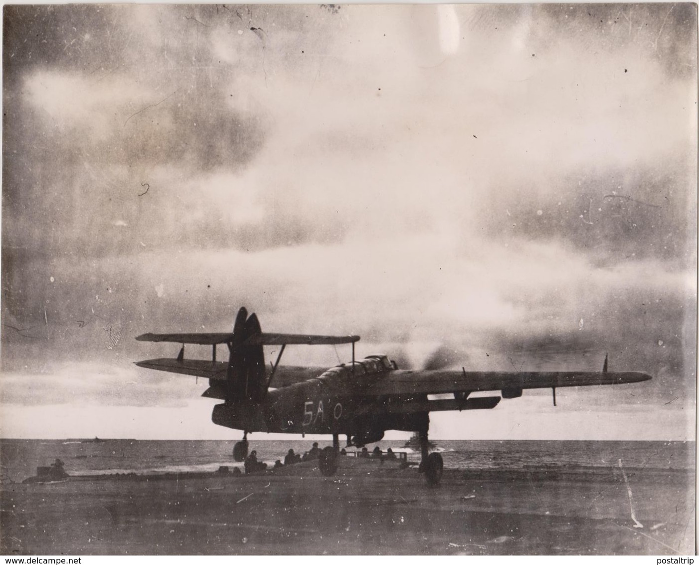 FAIREY BARRACUDA  Against German Battleship TIRPITZ ALTEN FIORD NORWAY  24 * 19 CM  AIRPLAIN, AVION AIRCRAFT ROYAL NAVY - Barcos