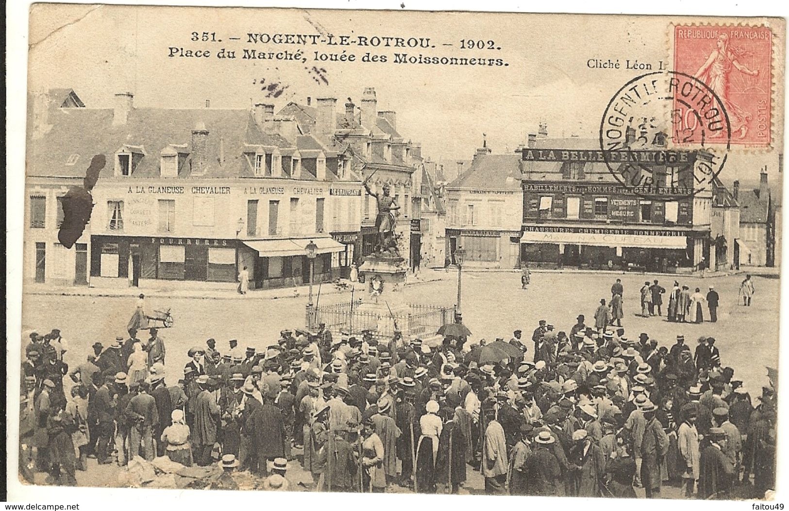 NOGENT Le ROTROU  -  Place Du Marché - Louée Des Moissonneurs  154 - Nogent Le Rotrou