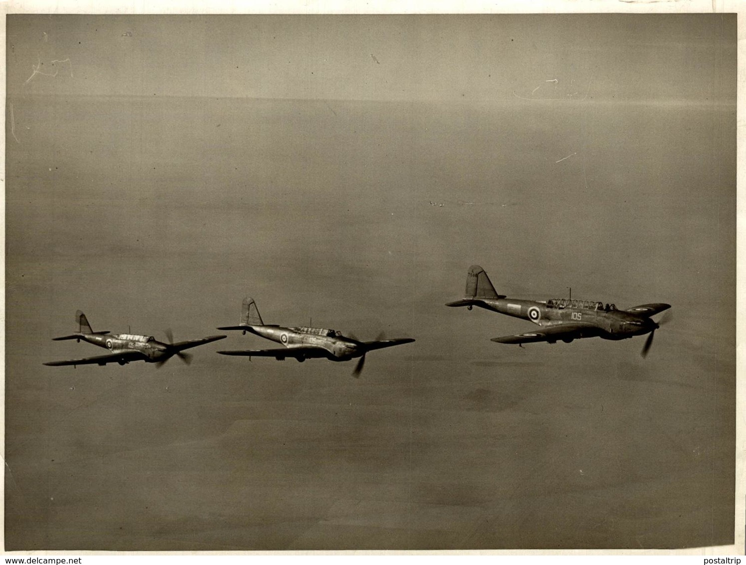 1939  WWII FAIREY BATTLE BOMBER   21 * 16 CM  AIRPLAIN, AVION AIRCRAFT ROYAL NAVY - Aviación